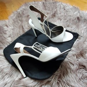 Gianni Versace gorgeous white heels